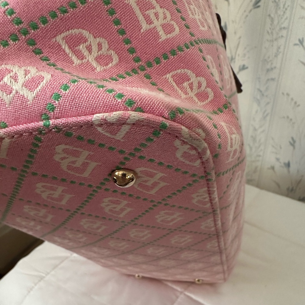 Dooney & Bourke Pink Monogram Tote - Picture 9 of 14